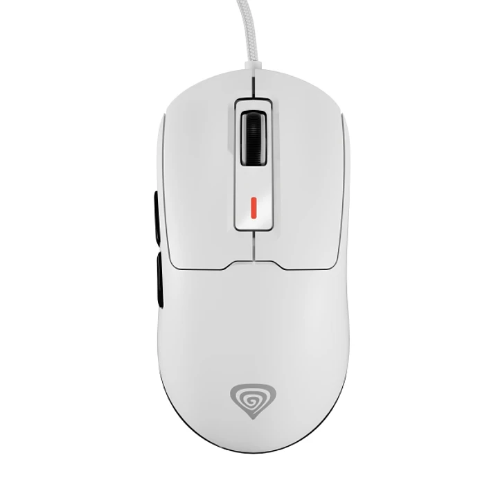 Genesis Krypton 660 Raton Gaming - Sensor Optico 12000 DPI PAW3327 - 6 Botones - USB  - Switches Huano Purple - Color Blanco 1