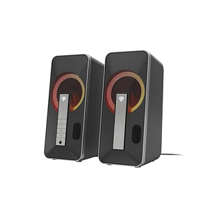 Genesis Hellium 100BT Altavoces 2.0 10W - USB - Bluetooth / Minijack - RGB -  Color Negro