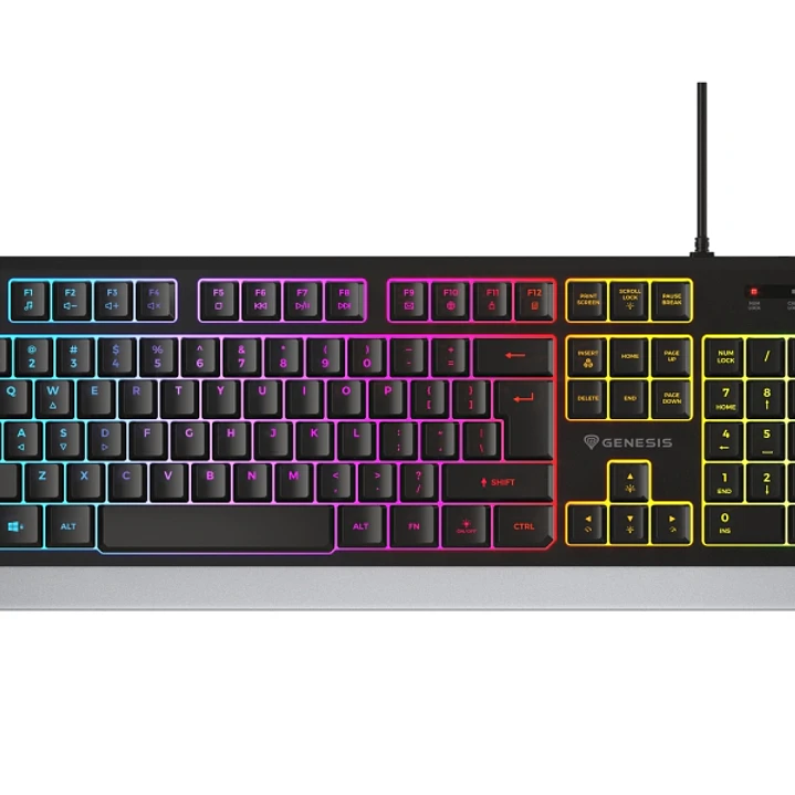 Genesis Rhod 300 Teclado Gaming Membrana - RGB - Anti-ghosting - Teclas Multimedia - Disposicion Portuguesa - Color Negro 1