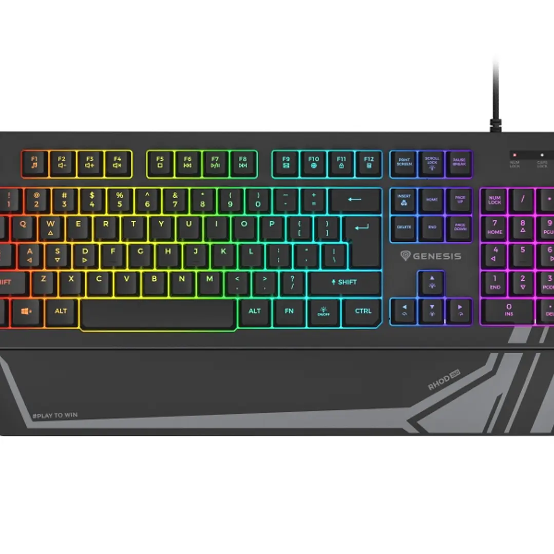 Genesis Rhod 350 Teclado Gaming Membrana - RGB - Anti-ghosting  - Disposicion Española - Color Negro 1