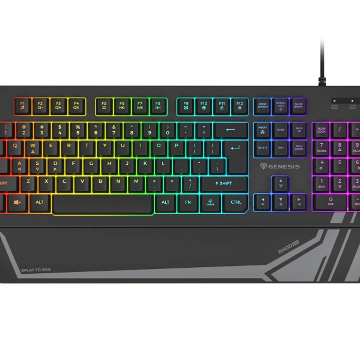 Genesis Rhod 350 Teclado Gaming Membrana - RGB - Anti-ghosting  - Disposicion Española - Color Negro 1