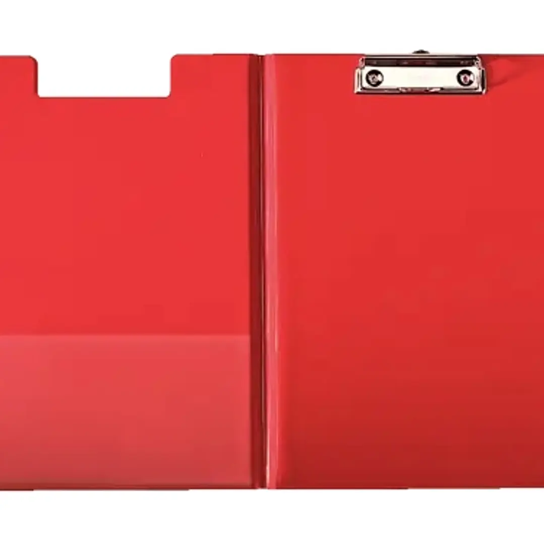 Esselte Carpeta con Pinza y Tapa de Carton Forrado con PP - Tamaño A4 - Resistente Pinza de Metal - Funda Interior Adicional - Gancho para Colgar - Ra 1