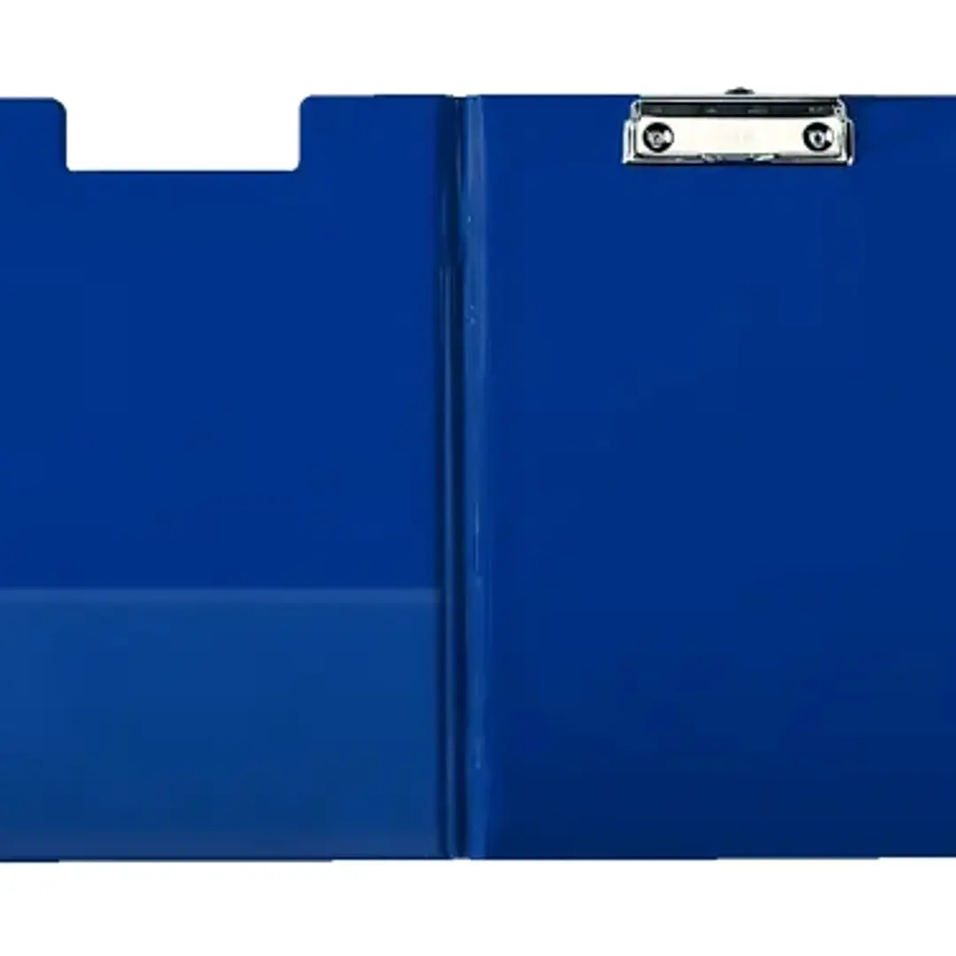 Esselte Carpeta con Pinza y Tapa de Carton Forrado con PP - Tamaño A4 - Resistente Pinza de Metal - Funda Interior Adicional - Gancho para Colgar - Ra 1