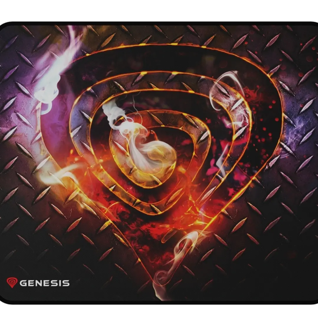 Genesis Carbon 500 Alfombrilla M Steel G2 - 300X250X2.5MM - Superficie de Tela - Base de Goma Antideslizante - Color Negro 1