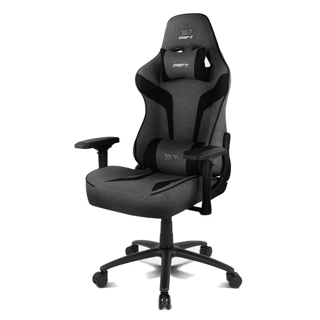 DRIFT Silla Gaming DR90XXL Tela Gris/Negro 1