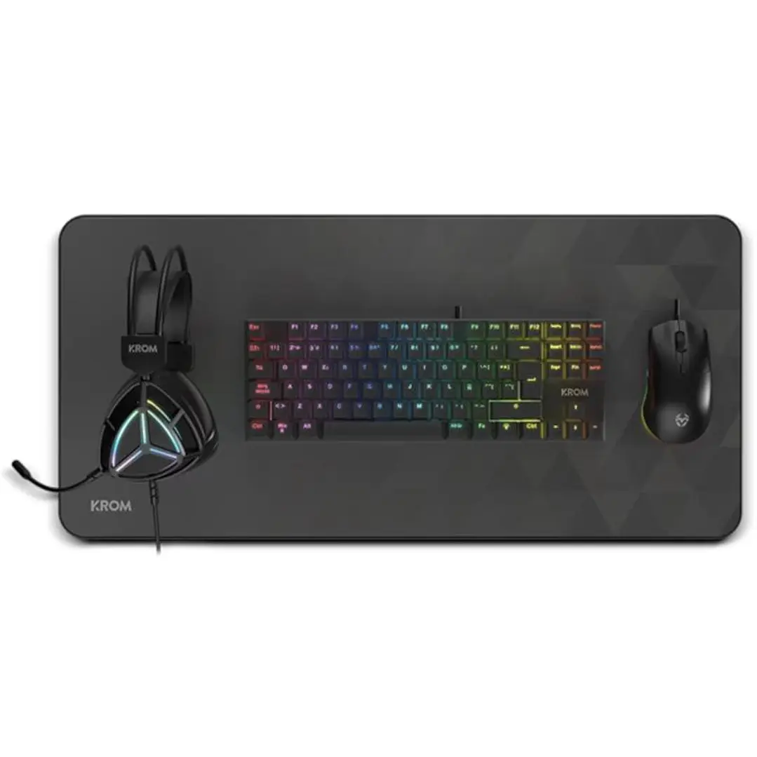 KROM KLASS PCombo Gaming 4 en 1 RGB Negro 1