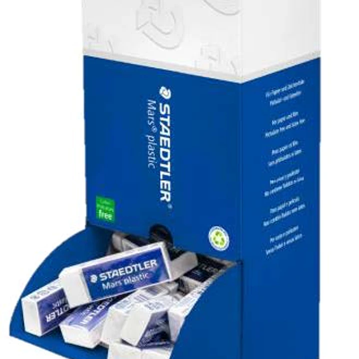 Staedtler Mars Plastic Goma de Borrar - Plastico - Alta Precision - Color Blanco 1
