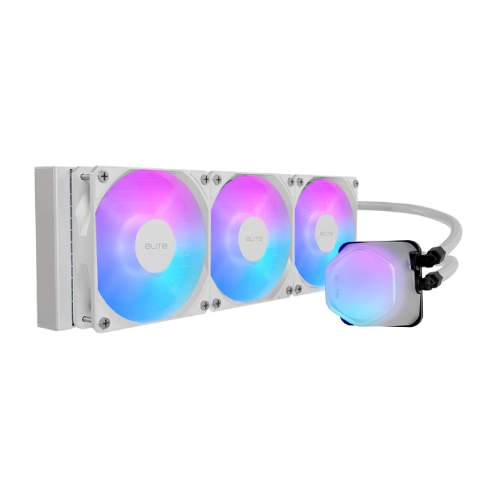 Cooler Master EliteLiquid 360 ARGB Kit de Refrigeracion Liquida - Ventiladores Preinstalados - Color Blanco 1