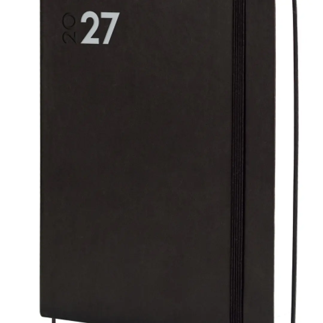 Finocam Dynamic Mara Agenda Profesional en Catalan - Anual 2027 - 1 Dia por Pagina - Formato Y12 - 210x270mm - Goma Elastica - Tapa Blanda de PU - Esq 1
