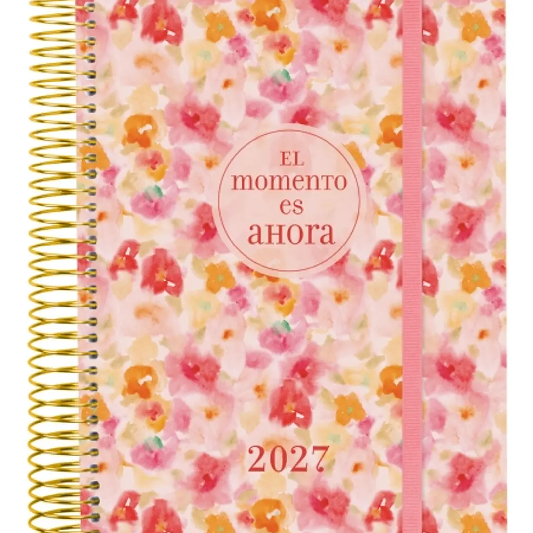 Finocam Trendy Design Collection Ahora Agenda - Anual 2027 - 1 Dia por Pagina - Formato E10 - 155x212mm - Espiral - Tapa de Polipropileno - Esquinas M 1