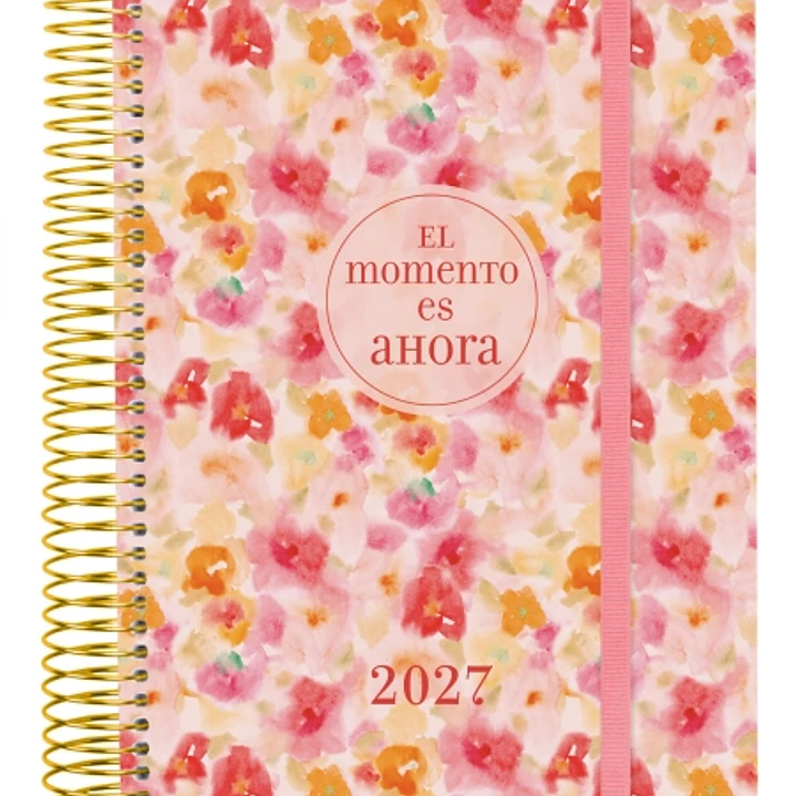 Finocam Trendy Design Collection Ahora Agenda - Anual 2027 - 1 Dia por Pagina - Formato E10 - 155x212mm - Espiral - Tapa de Polipropileno - Esquinas M 1