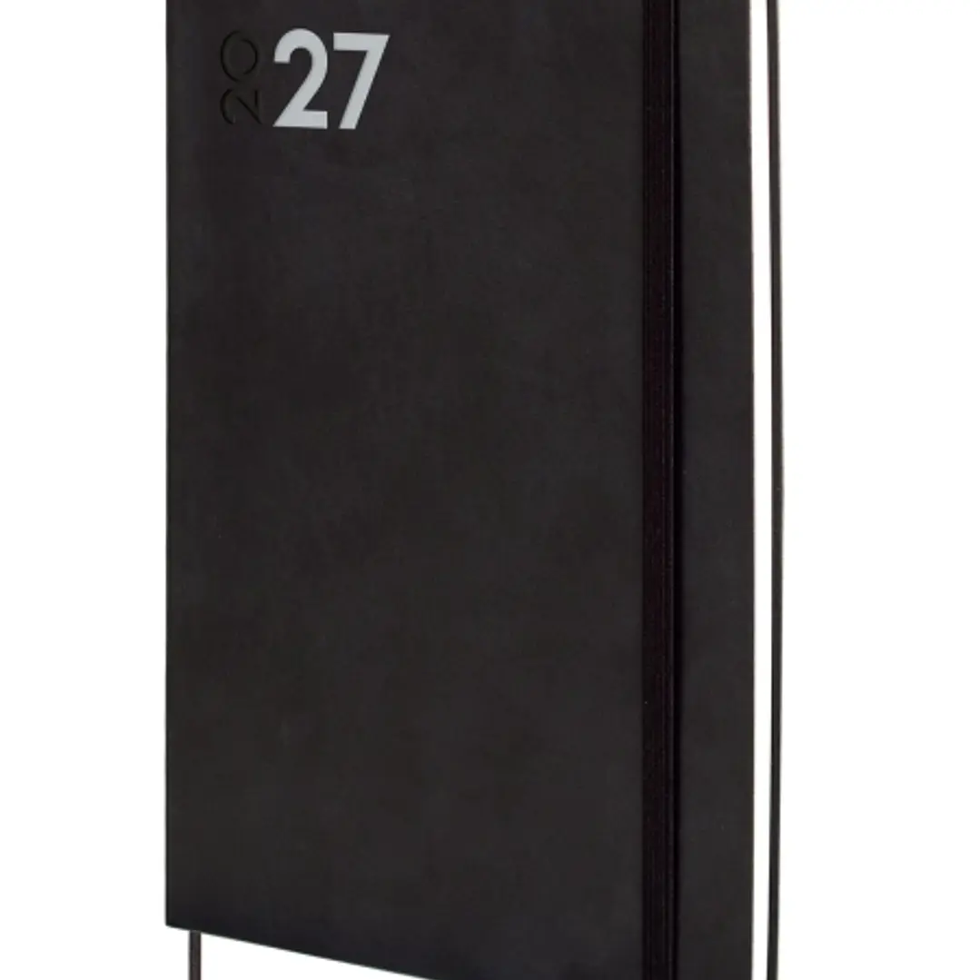 Finocam Dynamic Mara Agenda Profesional - Anual 2027 - Semana Vista Vertical - Formato Y11 - 165x240mm - Goma Elastica - Tapa Blanda de PU - Esquinas  1