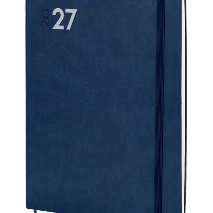 Finocam Dynamic Mara Agenda Profesional - Anual 2027 - Semana Vista Vertical - Formato Y12 - 210x270mm - Goma Elastica - Tapa Blanda de PU - Esquinas  1
