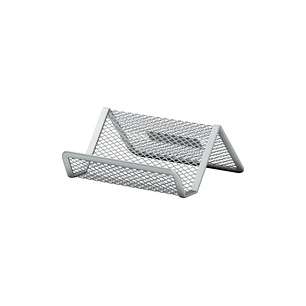 ErichKrause Compass Classic Tarjetero de Sobremesa - Acero Inoxidable - 98x72x45 - Color Plata