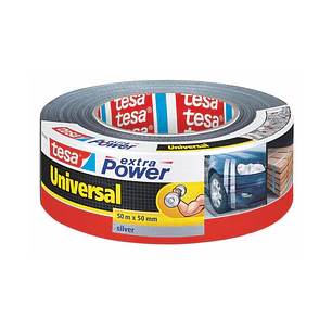 Tesa Extra Power Universal Cinta Adhesiva Americana Multiusos 50mm x 50 Metros - Fuerte Poder de Pegado - Se Rompe Facilmente con la Mano - Resistente