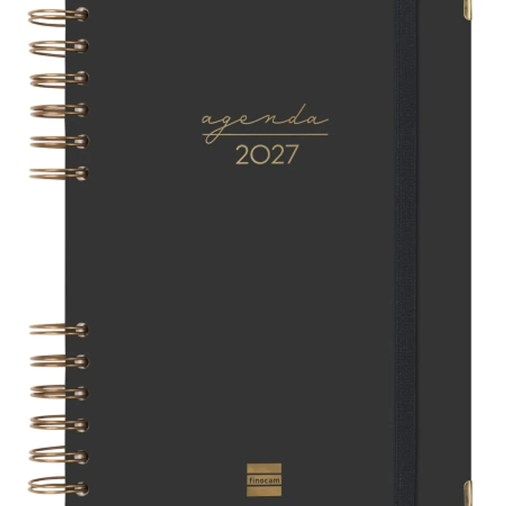 Finocam Espiral Trendy Alma Agenda - Anual 2027 - 1 Dia por Pagina - Formato E10 - 155x212mm - Espiral - Tapa Dura de Carton Forrado - Esquinas Microp 1