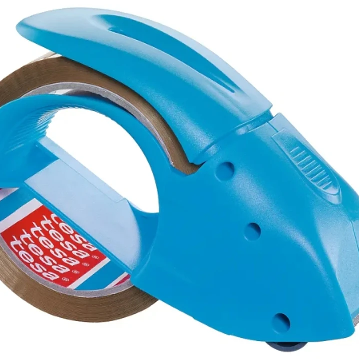 Tesa Pack'n'Go Pack de Precintadora + 1 Rollo de Precinto 66mm x 50 Metros - Color Azul 1