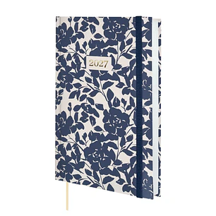 Finocam Dynamic Berlin Cotton Agenda Profesional - Anual 2027 - 1 Dia por Pagina - Formato Y10 - 140x204mm - Goma Elastica - Tapa Dura Acolchada - Esq