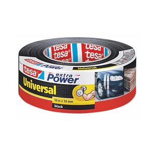 Tesa Extra Power Universal Cinta Adhesiva Americana Multiusos 50mm x 50 Metros - Fuerte Poder de Pegado - Se Rompe Facilmente con la Mano - Resistente