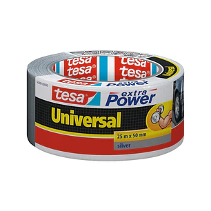 Tesa Extra Power Universal Cinta Adhesiva Americana Multiusos 50mm x 25 Metros - Fuerte Poder de Pegado - Se Rompe Facilmente con la Mano - Resistente