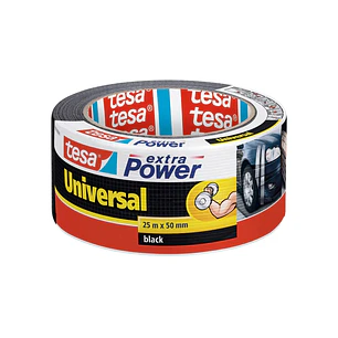Tesa Extra Power Universal Cinta Adhesiva Americana Multiusos 50mm x 25 Metros - Fuerte Poder de Pegado - Se Rompe Facilmente con la Mano - Resistente