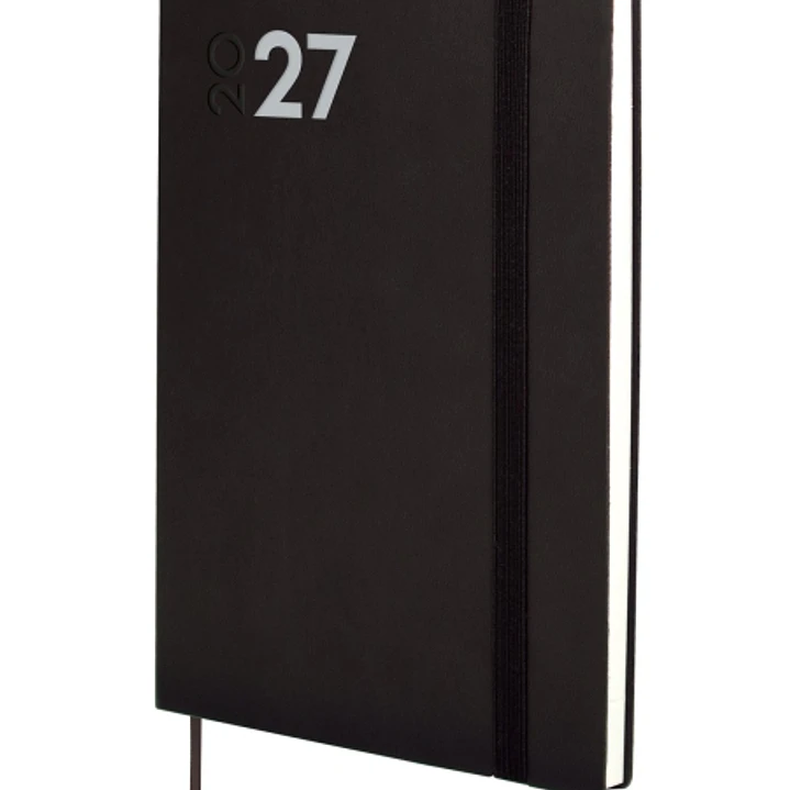 Finocam Dynamic Mara Agenda Profesional - Anual 2027 - Semana Vista Vertical - Formato Y10 - 140x204mm - Goma Elastica - Tapa Blanda de PU - Esquinas  1