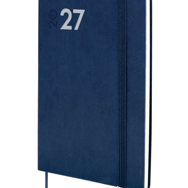 Finocam Dynamic Mara Agenda Profesional - Anual 2027 - Semana Vista Vertical - Formato Y10 - 140x204mm - Goma Elastica - Tapa Blanda de PU - Esquinas  1