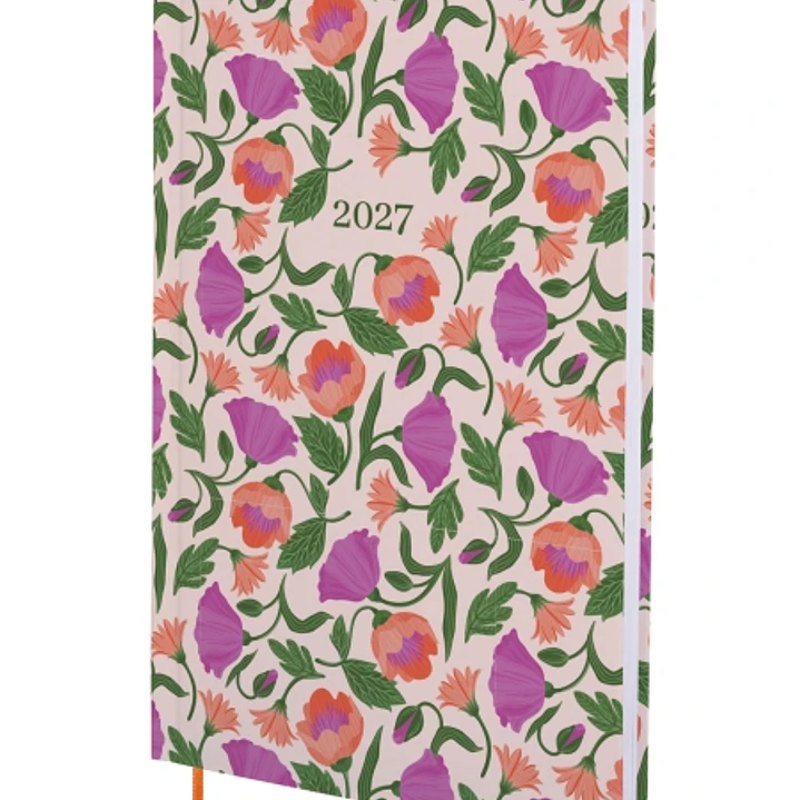 Finocam Dynamic Porto Design Camila Agenda Profesional - Anual 2027 - Semana Vista Vertical - 140x204mm - Tapa Dura de Carton Forrado - Esquinas Micro 1