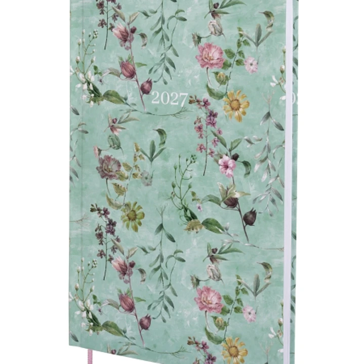 Finocam Dynamic Porto Design Botanic Agenda Profesional - Anual 2027 - Semana Vista Vertical - 140x204mm - Tapa Dura de Carton Forrado - Esquinas Micr 1