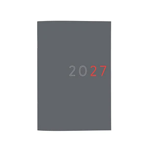 Finocam Planificador de Sobremesa Internacional - Anual 2027 - Mes Vista - Formato Y11 - 165x240mm - Tapa de Carton - Esquinas Microperforadas - Papel