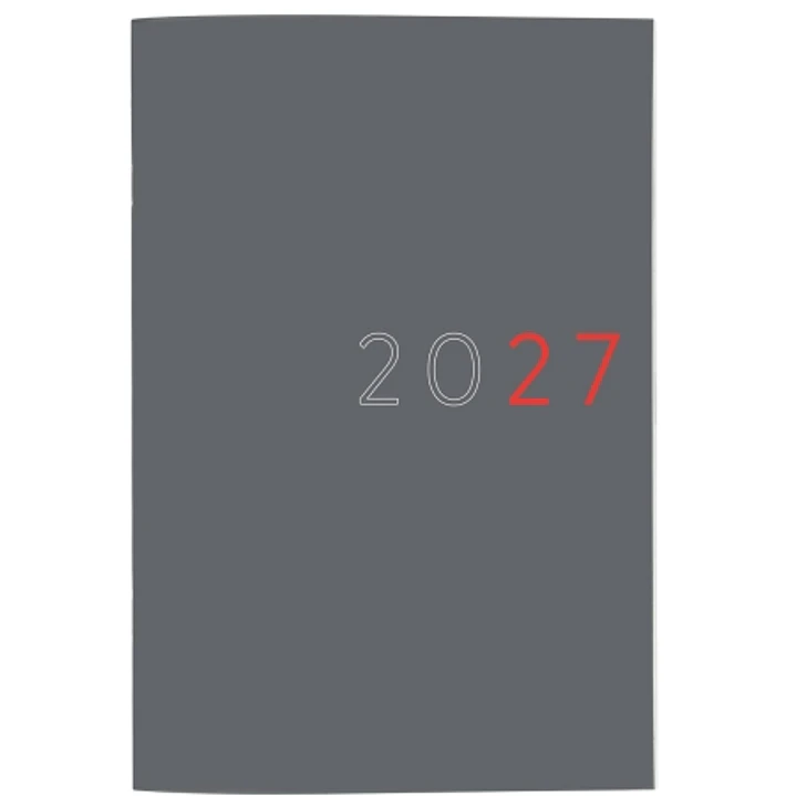 Finocam Planificador de Sobremesa Internacional - Anual 2027 - Mes Vista - Formato Y11 - 165x240mm - Tapa de Carton - Esquinas Microperforadas - Papel 1