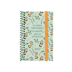 Finocam Trendy Design Collection Imposible Agenda - Anual 2027 - Semana Vista Horizontal - Formato E3 - 79x127mm - Espiral - Tapa de Polipropileno - E