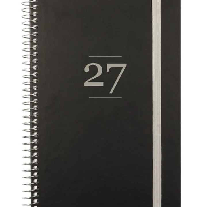 Finocam Moda Agenda Internacional - Anual 2027 - Semana Vista Vertical - 140x204mm - Goma Elastica - Tapa Dura de Carton Forrado - Esquinas Microperfo 1