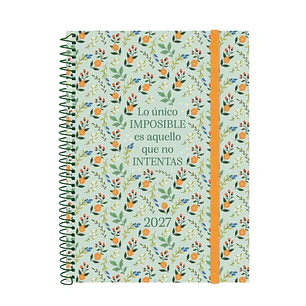 Finocam Trendy Design Collection Imposible Agenda - Anual 2027 - Semana Vista Horizontal - Formato E10 - 155x212mm - Espiral - Tapa de Polipropileno -