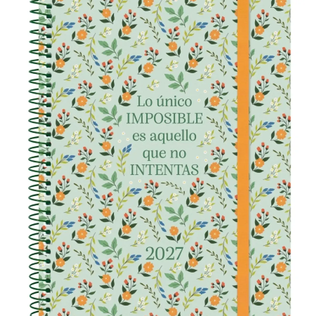 Finocam Trendy Design Collection Imposible Agenda - Anual 2027 - Semana Vista Horizontal - Formato E10 - 155x212mm - Espiral - Tapa de Polipropileno - 1