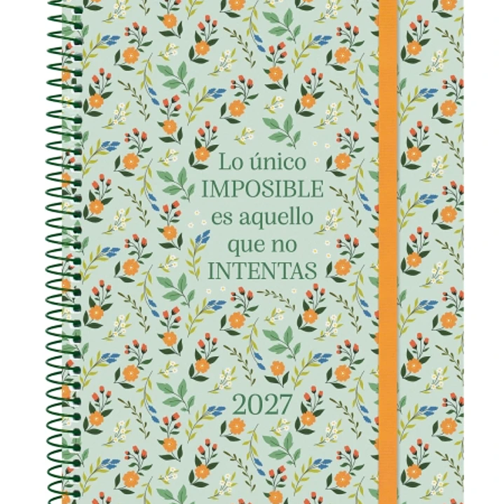 Finocam Trendy Design Collection Imposible Agenda - Anual 2027 - Semana Vista Horizontal - Formato E10 - 155x212mm - Espiral - Tapa de Polipropileno - 1