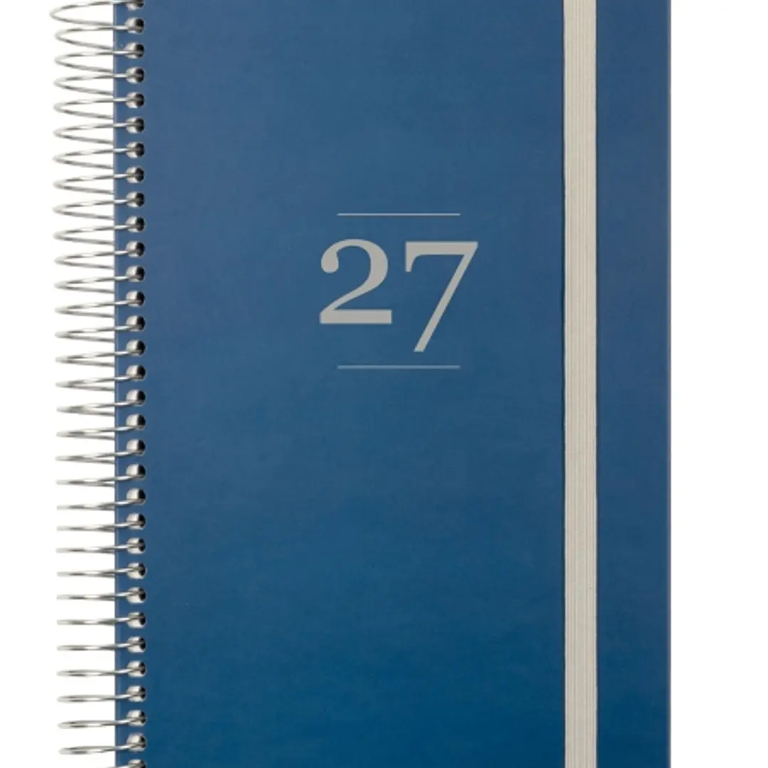Finocam Moda Agenda Internacional - Anual 2027 - 1 Dia por Pagina - 140x204mm - Goma Elastica - Tapa Dura de Carton Forrado - Esquinas Microperforadas 1