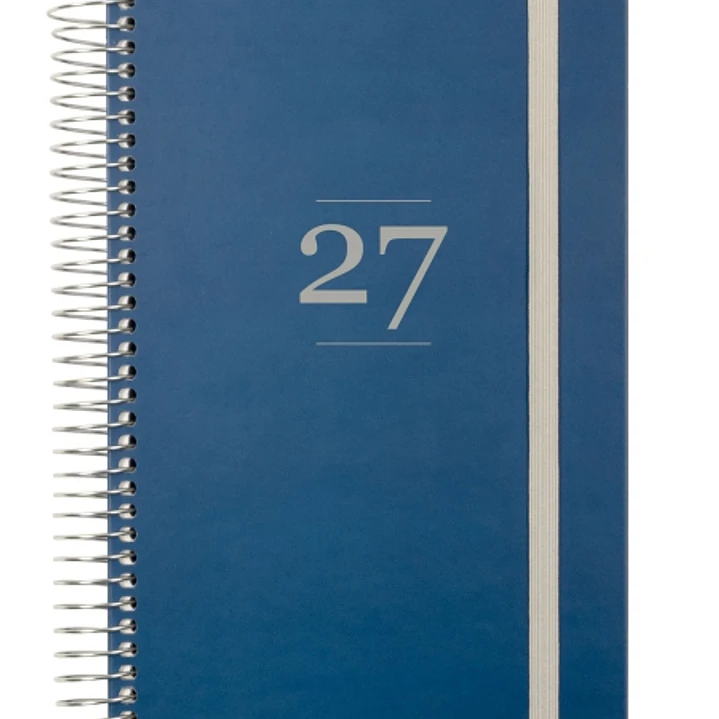 Finocam Moda Agenda Internacional - Anual 2027 - 1 Dia por Pagina - 140x204mm - Goma Elastica - Tapa Dura de Carton Forrado - Esquinas Microperforadas 1