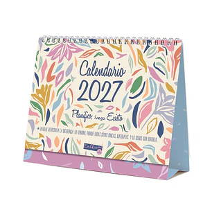 Finocam Talkual Calendario de Sobremesa - Anual 2027 - Mes Vista - Formato S - 210x150mm - Espiral Doble - Papel de 135g/m2 - Espacio para Escribir - 