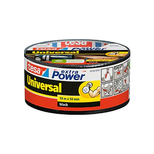 Tesa Extra Power Universal Cinta Adhesiva Americana Multiusos 50mm x 10 Metros - Fuerte Poder de Pegado - Se Rompe Facilmente con la Mano - Resistente