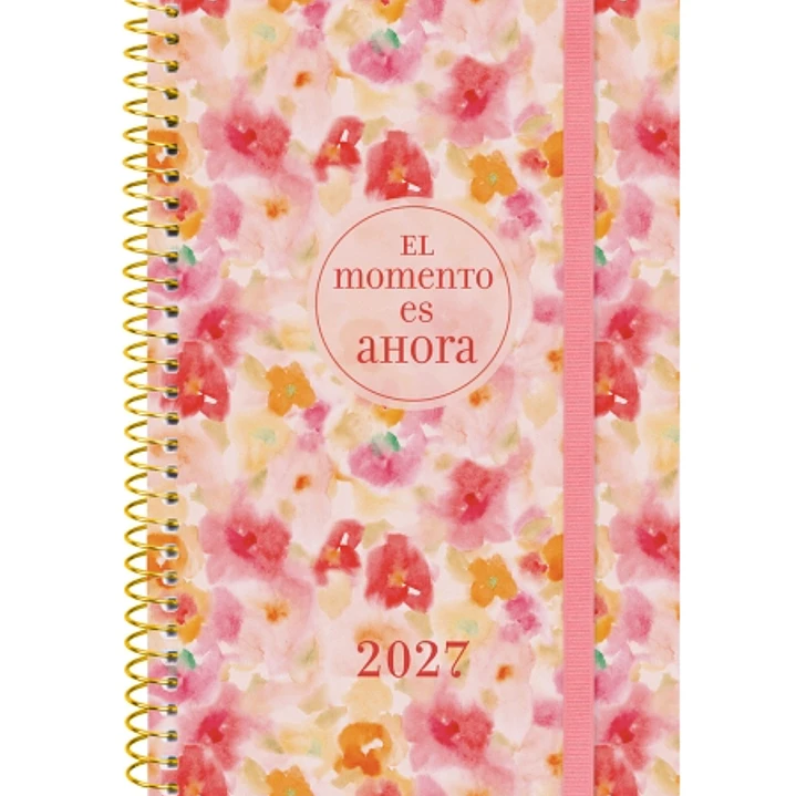 Finocam Trendy Design Collection Ahora Agenda - Anual 2027 - Semana Vista Horizontal - Formato E5 - 117x181mm - Espiral - Tapa de Polipropileno - Esqu 1