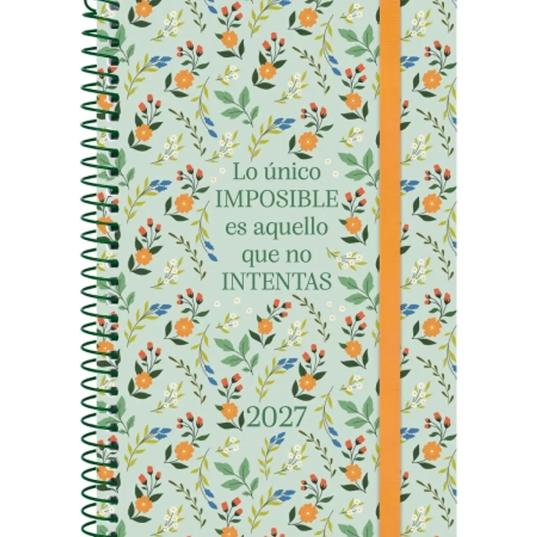 Finocam Trendy Design Collection Imposible Agenda - Anual 2027 - Semana Vista Horizontal - Formato E5 - 117x181mm - Espiral - Tapa de Polipropileno -  1