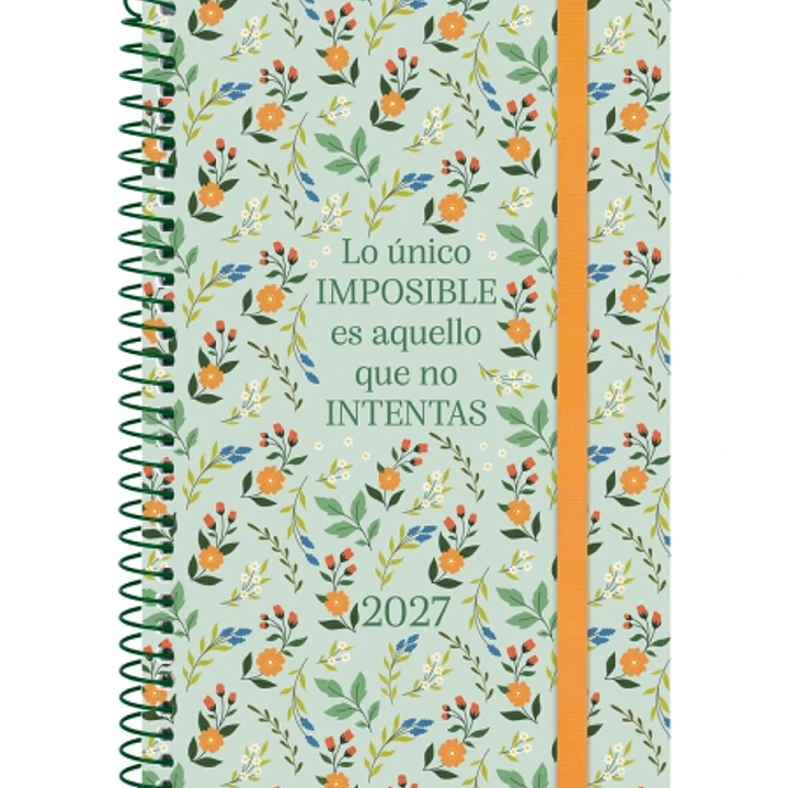 Finocam Trendy Design Collection Imposible Agenda - Anual 2027 - Semana Vista Horizontal - Formato E5 - 117x181mm - Espiral - Tapa de Polipropileno -  1