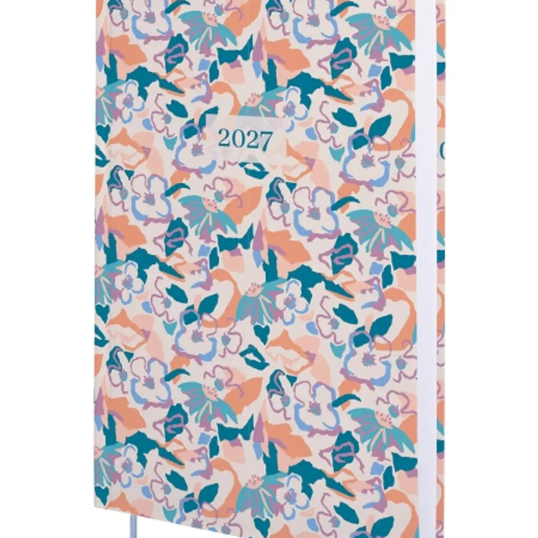 Finocam Dynamic Porto Design Agenda Profesional en Catalan - Anual 2027 - 1 Dia por Pagina - Formato Y10 - 140x204mm - Tapa Dura de Carton Forrado - E 1