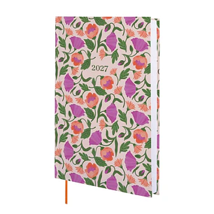 Finocam Dynamic Porto Design Camila Agenda Profesional - Anual 2027 - 1 Dia por Pagina - Formato Y10 - 140x204mm - Tapa Dura de Carton Forrado - Esqui