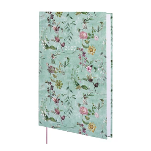 Finocam Dynamic Porto Design Botanic Agenda Profesional - Anual 2027 - 1 Dia por Pagina - Formato Y10 - 140x204mm - Tapa Dura de Carton Forrado - Esqu