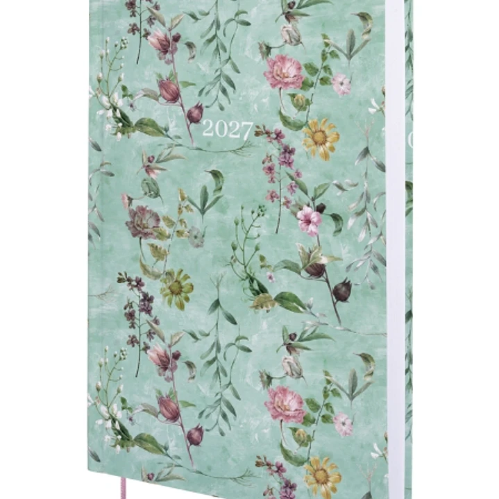 Finocam Dynamic Porto Design Botanic Agenda Profesional - Anual 2027 - 1 Dia por Pagina - Formato Y10 - 140x204mm - Tapa Dura de Carton Forrado - Esqu 1
