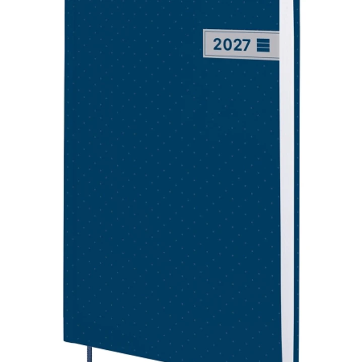 Finocam Dynamic Porto Agenda Profesional - Anual 2027 - 1 Dia por Pagina - Formato Y10 - 140x204mm - Cinta Punto - Tapa Dura de Carton Forrado - Esqui 1