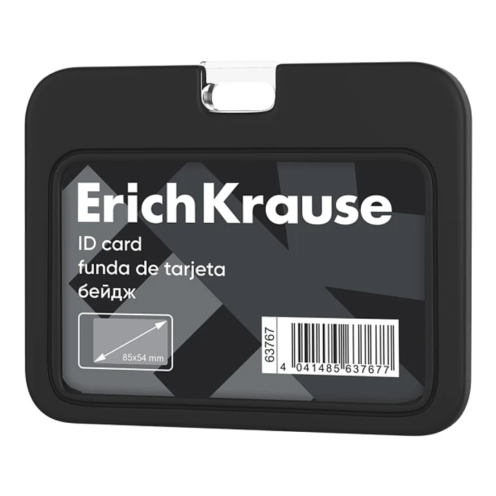 ErichKrause Funda para Tarjeta - Orientacion Horizontal - Silicona - Formato 54x85mm - Color Negro 1