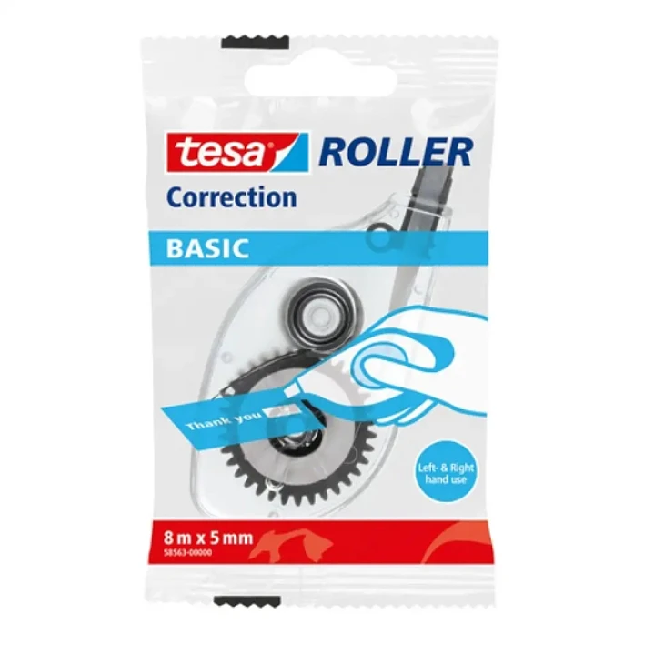 Tesa Basic Cinta Correctora 5mmx8m - Uso Ambidiestro 1
